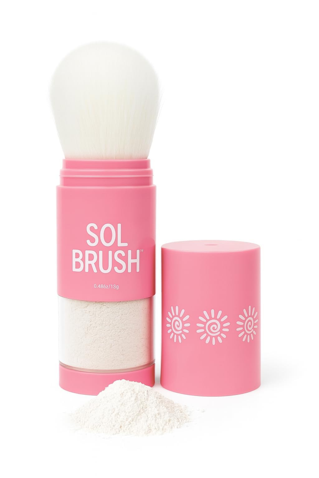 SPF 50 Mineral Sunscreen Powder, Broad Spectrum UVA/UVB Protection Sunscreen, Mess Free Brush On ... | Amazon (US)