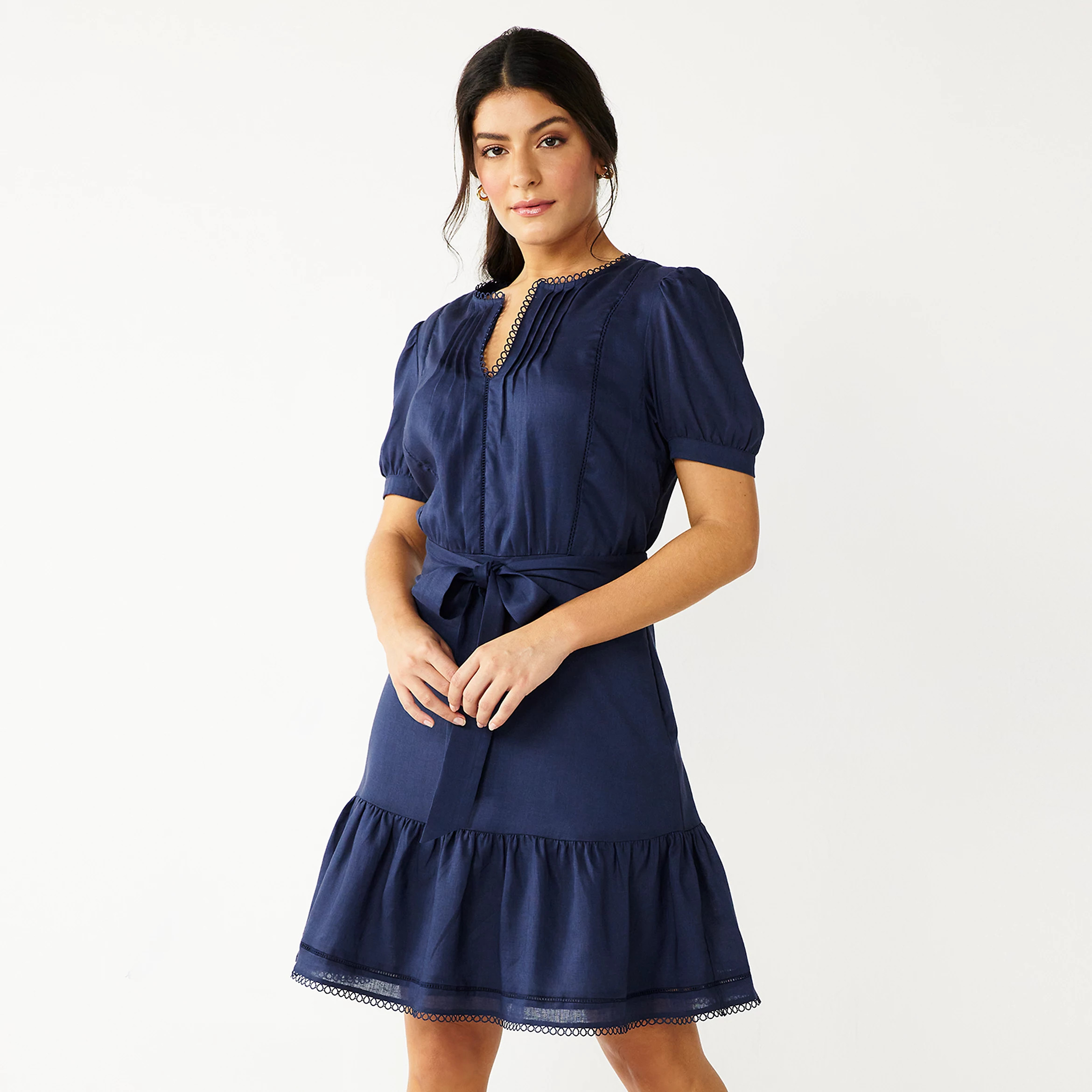 Women's DRAPER JAMES RSVP™ Puff Sleeve Tiered Dress | Kohl's