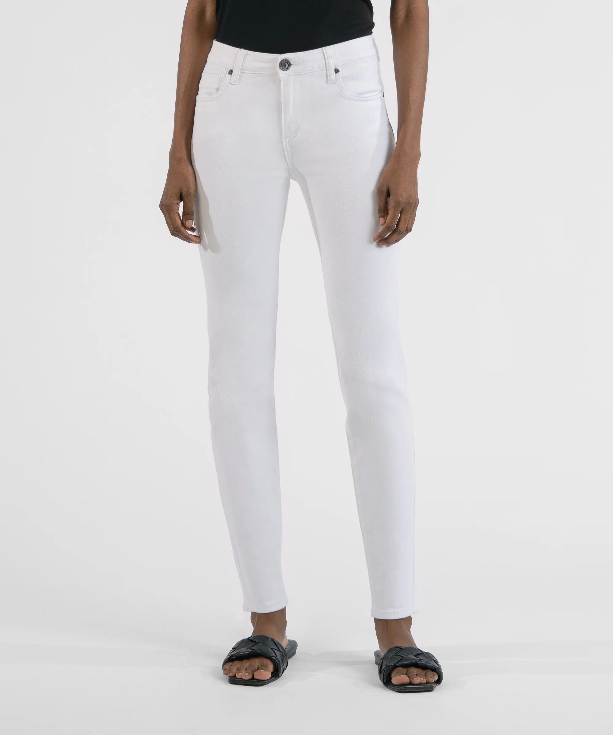 Diana Mid Rise Relaxed Fit Skinny, Exclusive (White) - Kut from the Kloth | Kut From Kloth