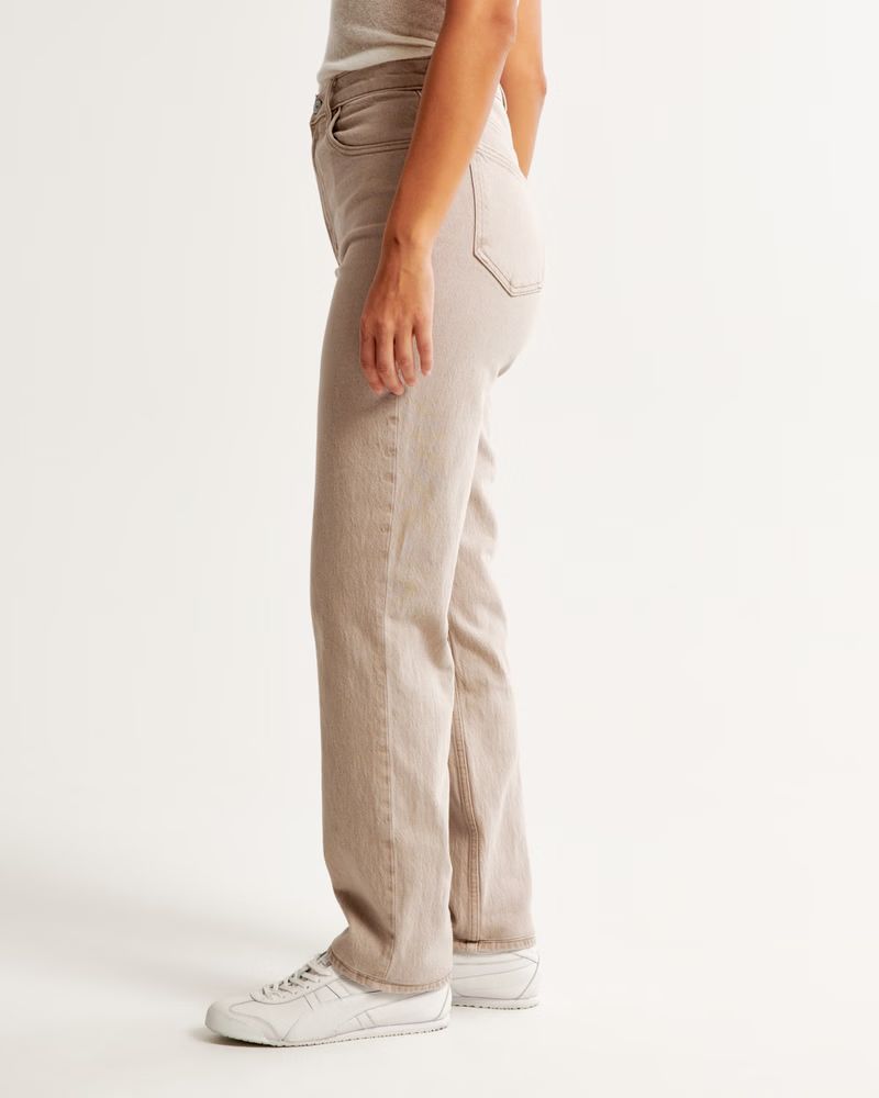 Curve Love Ultra High Rise 90s Straight Jean | Abercrombie & Fitch (US)