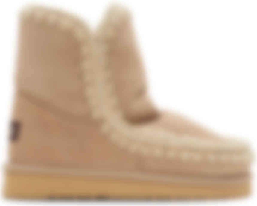 Beige Suede Ankle 18 Boots | SSENSE