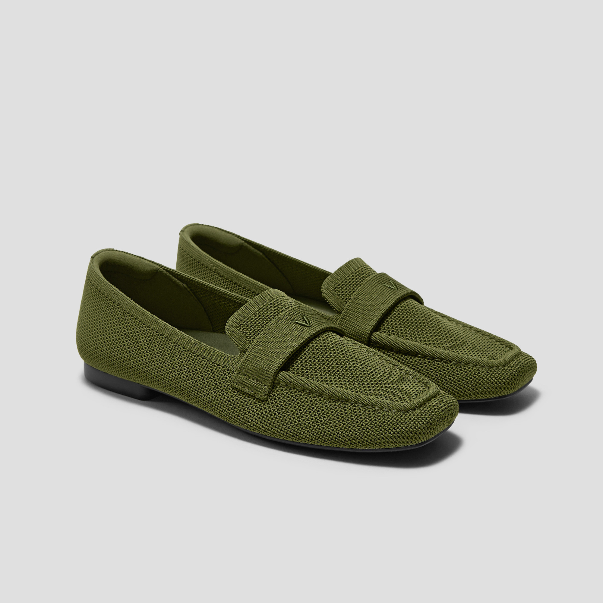 VIVAIA Square-Toe Icon Loafers (Silvie)|TUSCANY OASIS GREEN|7-7.5 | VIVAIA