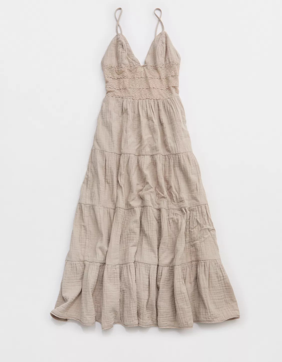 Aerie Lace Mix Midaxi Dress | Aerie