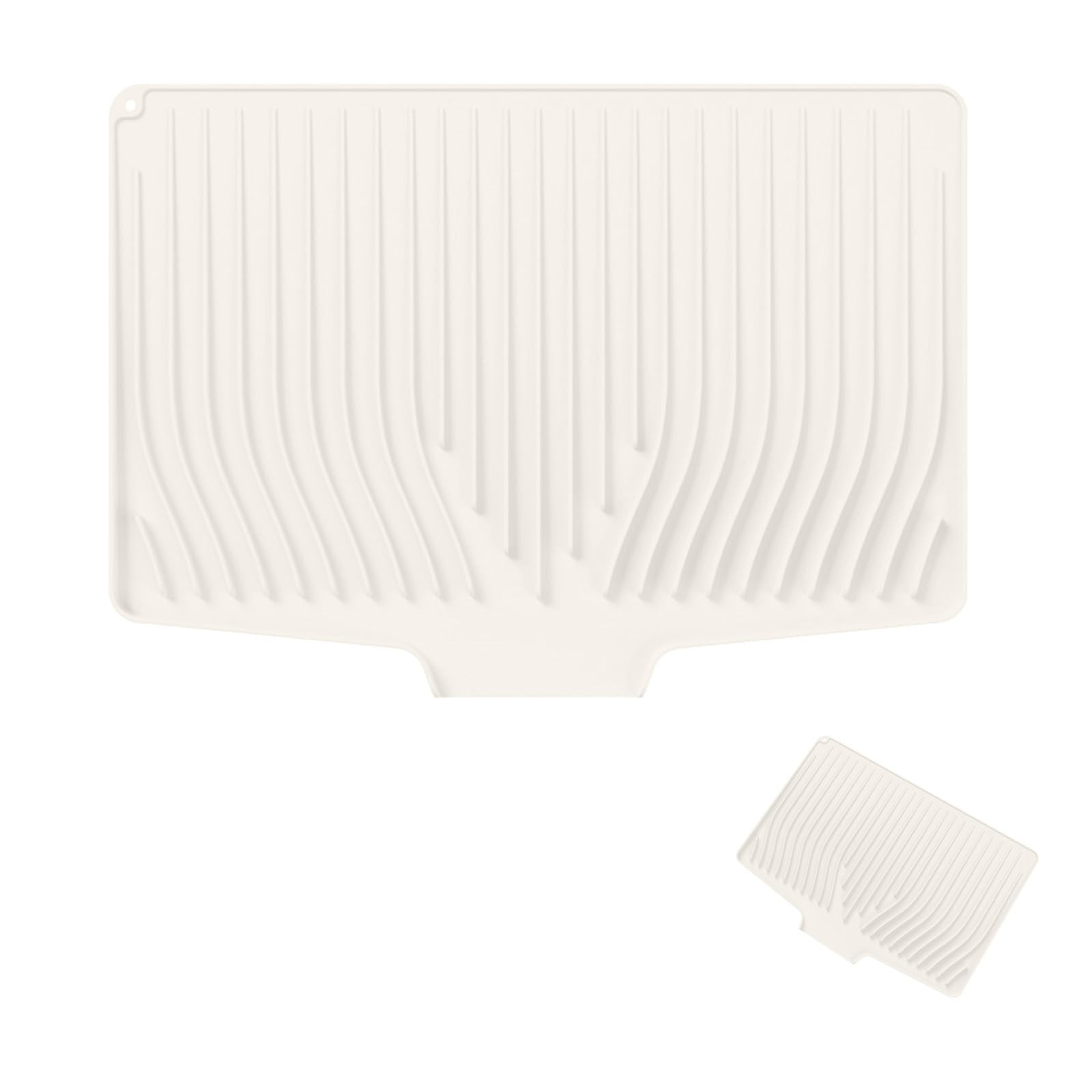 Large Premium Silicone Sink Dish Drainers - 48x34.5cm Dish Drainer Tray, Heat-Resistant (450°F) ... | Amazon (UK)