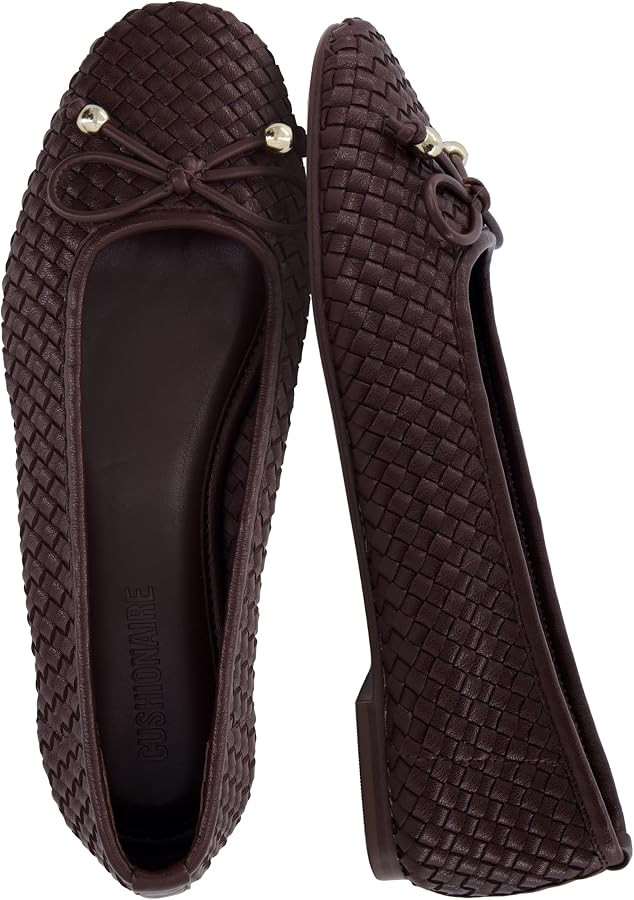 CUSHIONAIRE Audrey Woven Ballet Flats for Women | Amazon (US)
