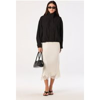 ASTR the Label | Blossom Lace Hem Midi Skirt in Ivory | Size S | ASTR The Label (US)