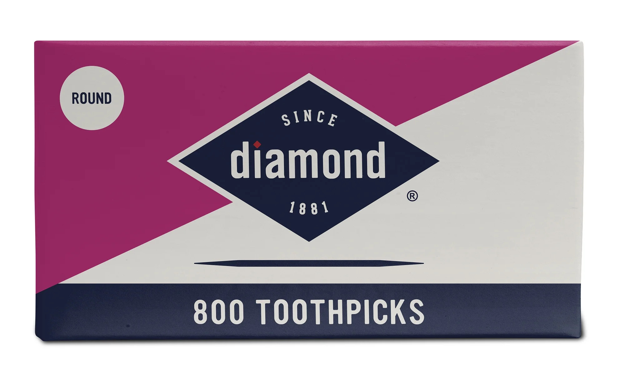 Diamond Classic Round Toothpicks, Toothpick Box, 800 Count Wood Toothpicks - Walmart.com | Walmart (US)