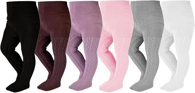 EPEIUS Baby Girl Tights Thick Cable Knit Leggings Stockings Cotton Pantyhose for Newborn Infant T... | Amazon (US)