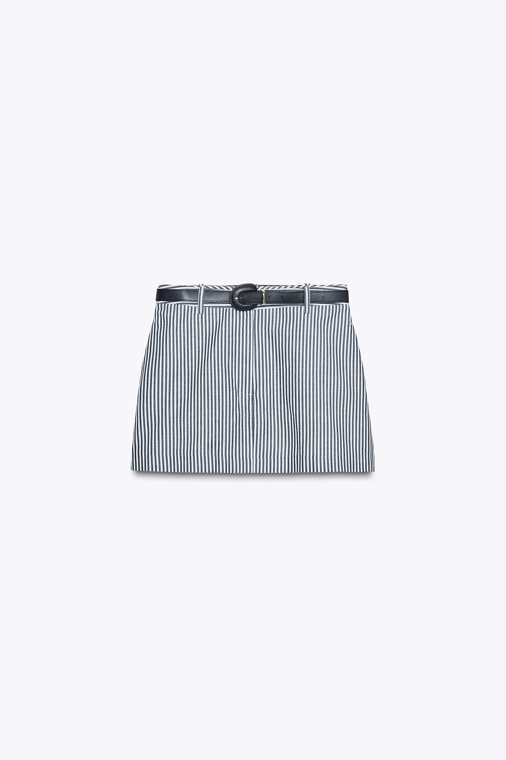 STRIPED CULOTTES WITH BELT | Zara UK