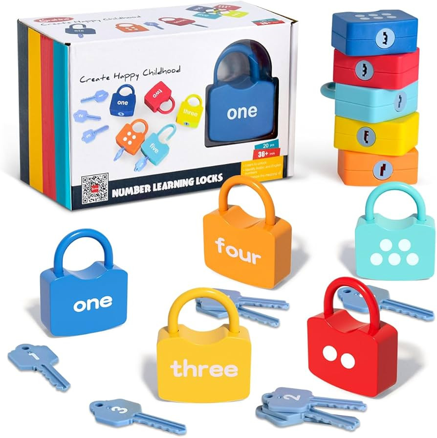 Montessori Toys for 3 Year Old, Preschool Activities Toys Games for Toddler, Lock & Key Counting ... | Amazon (US)