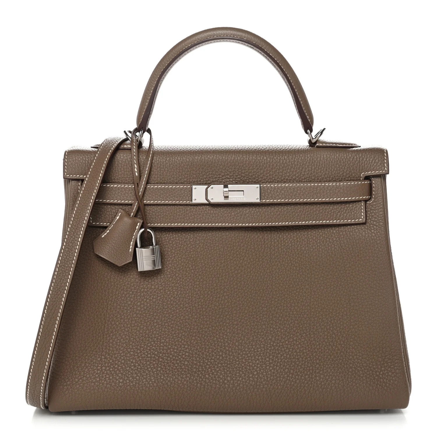 Hermes Togo Kelly Retourne 32 Etoupe 1871735 | FASHIONPHILE (US)