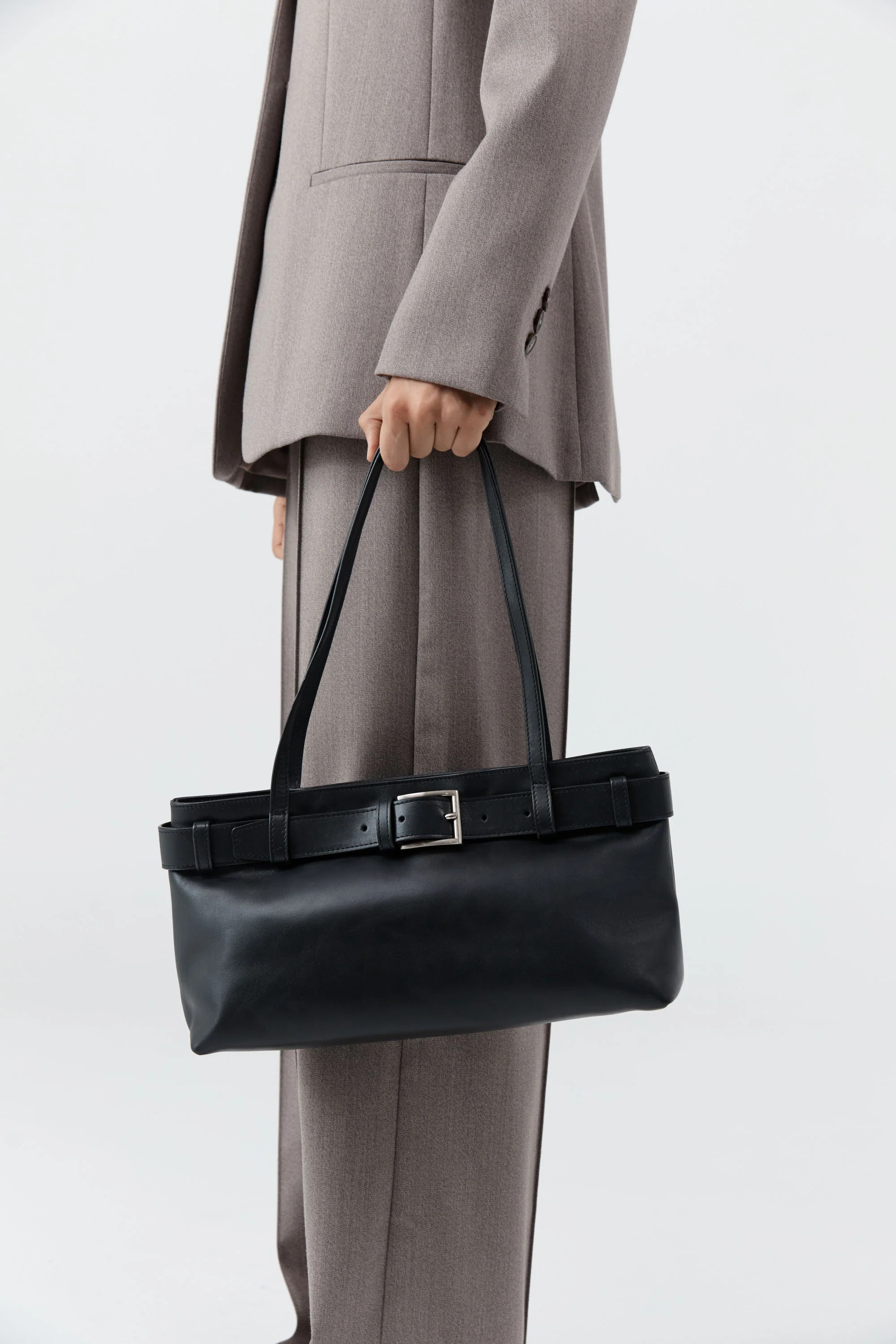 PRE-ORDER: Belt Detail Baguette - Black | St. Agni (US, UK, EU)