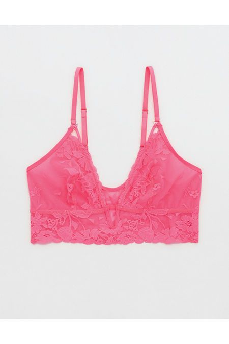 Aerie Wildflower Lace Triangle Bralette | Aerie