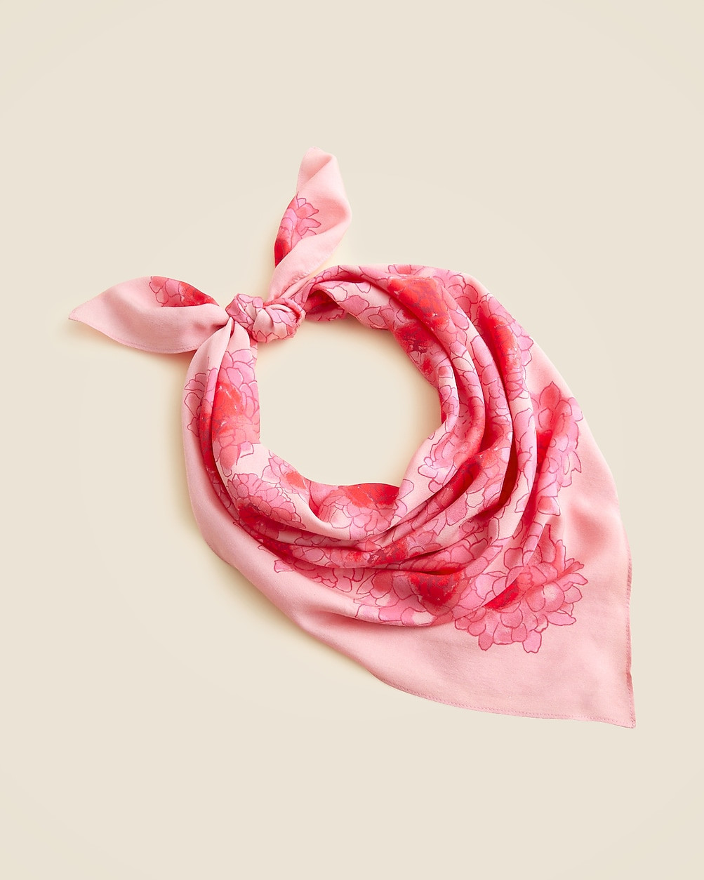 Oversized printed silk bandana | J. Crew US