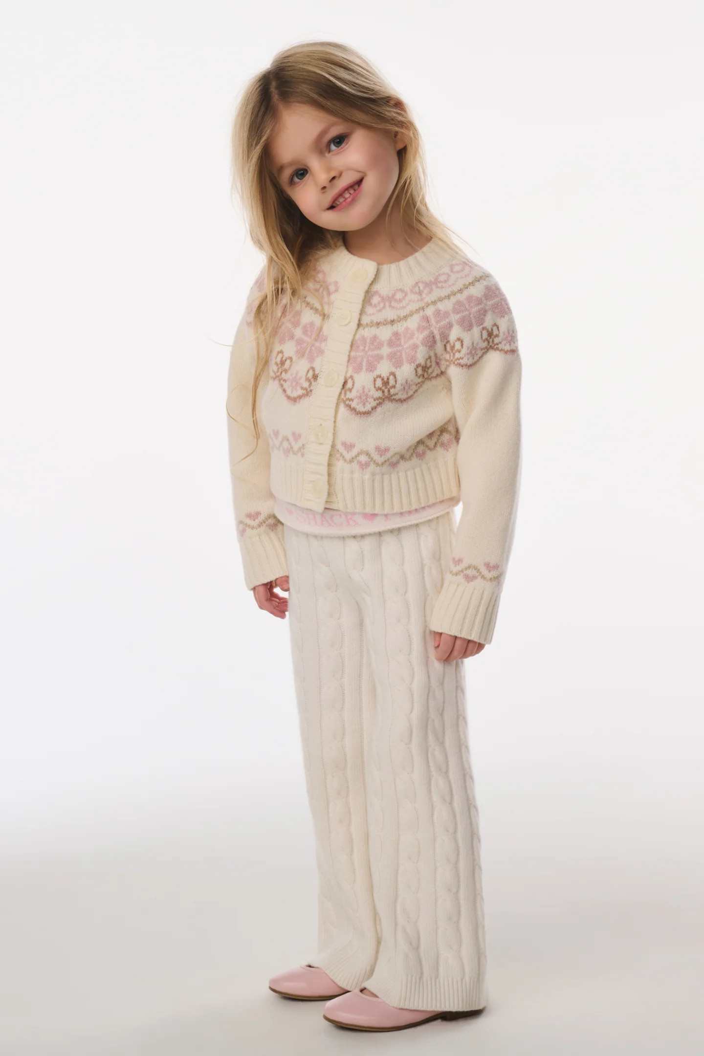 Little Girls Wrenna Fair Isle Cardigan | LoveShackFancy