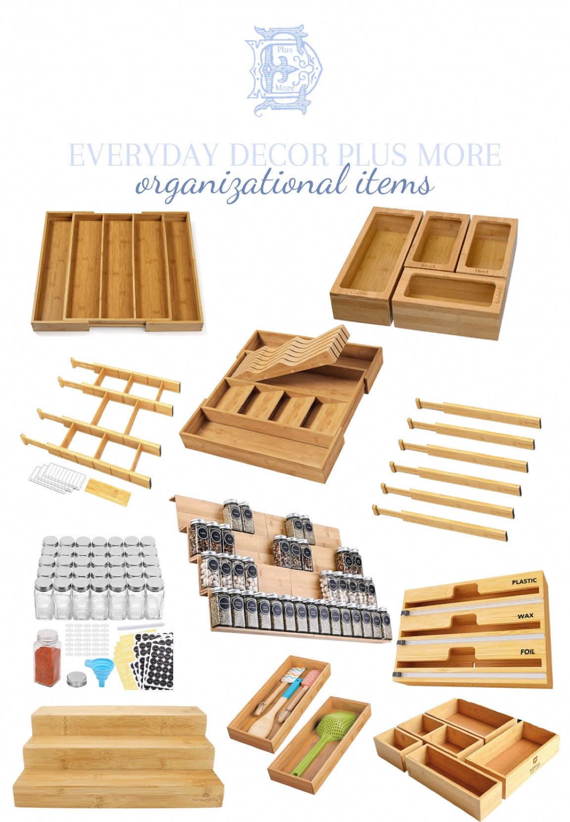 Kitchen organization. Drawer organizers. New year organization. Affordable organization. Bamboo organizers. 

#LTKunder50 #LTKhome #LTKfamily