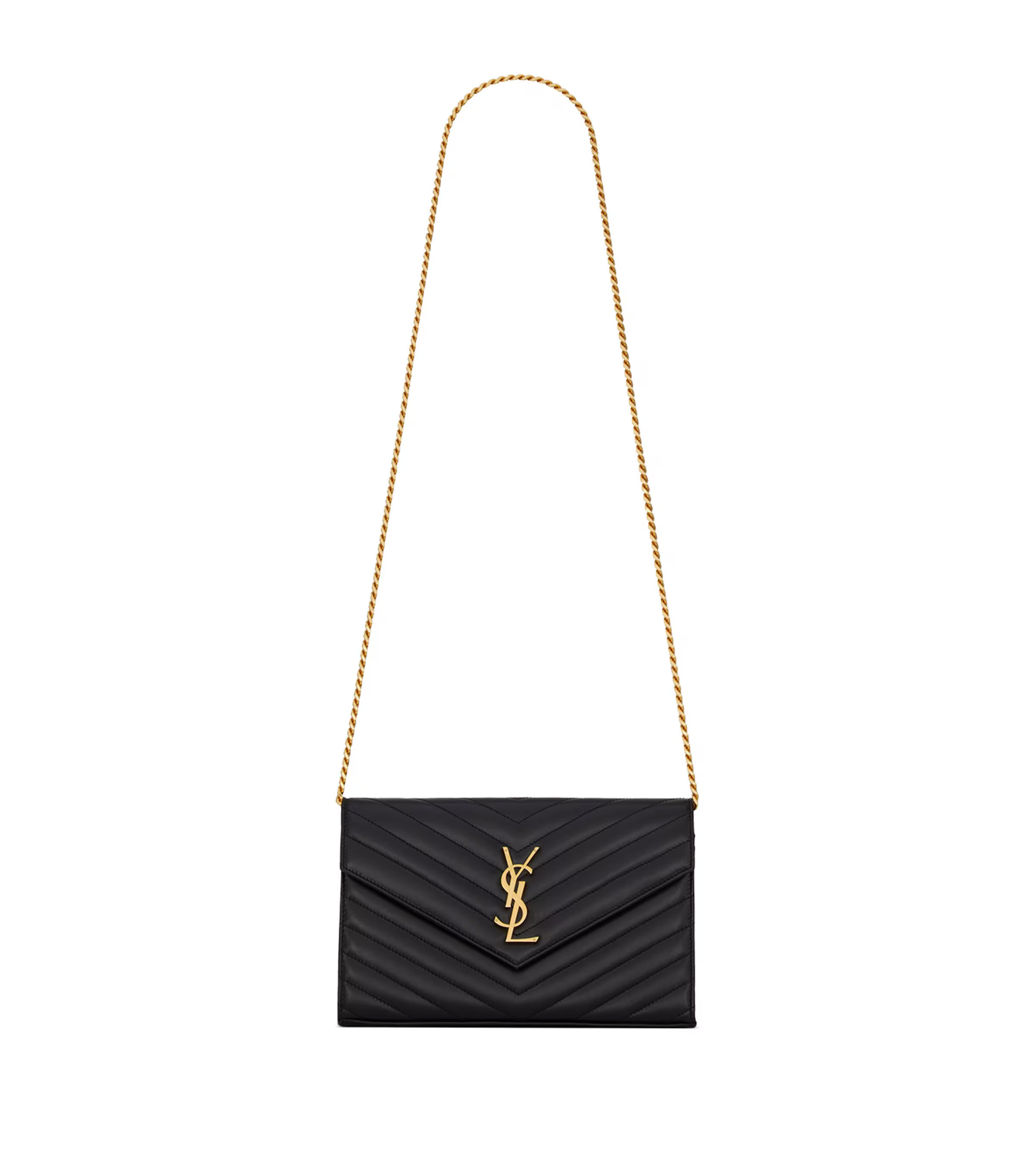 Saint Laurent Monogram Matelassé Envelope Wallet Bag | Harrods