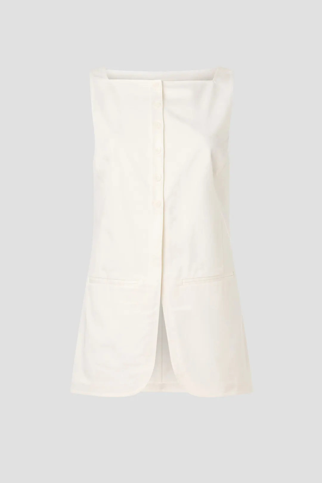 Chino Slit Front Sleeveless Tunic | Rent the Runway