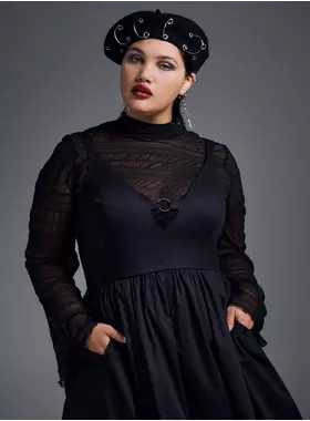 Nightfall Mock Neck Bell Sleeve Top | Torrid (US & Canada)