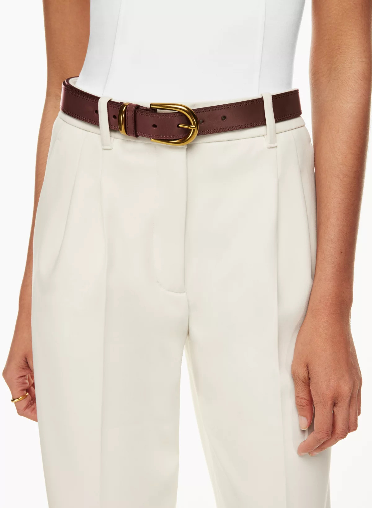 ACCENT LEATHER BELT | Aritzia