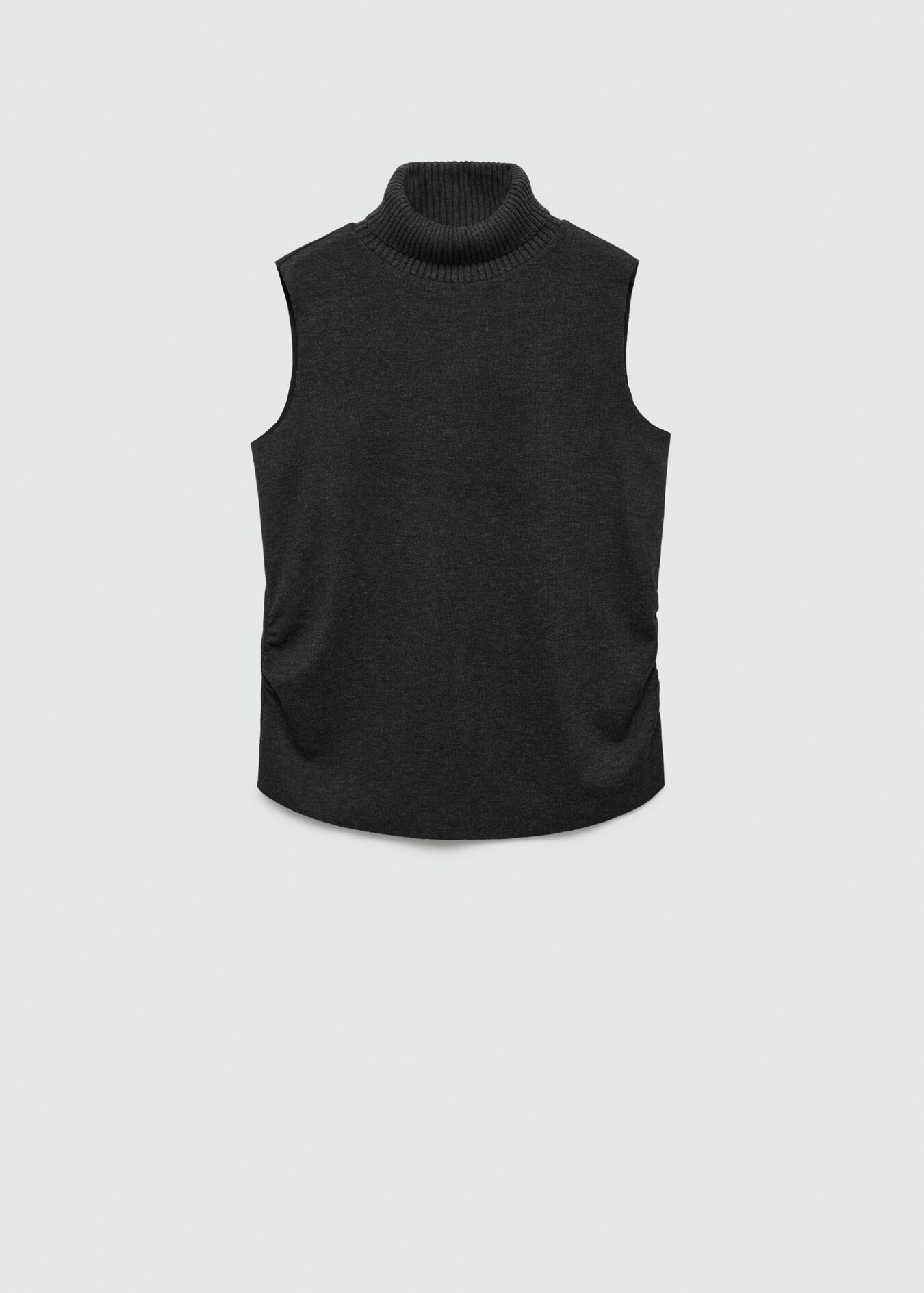 Top maglia collo con risvolto | Mango EU