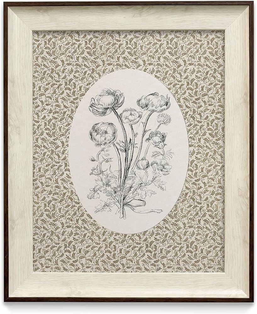 razliubit Vintage Flower Wall Art Prints, Replaceable Framed Vintage Wall Decors for Room Aesthti... | Amazon (US)