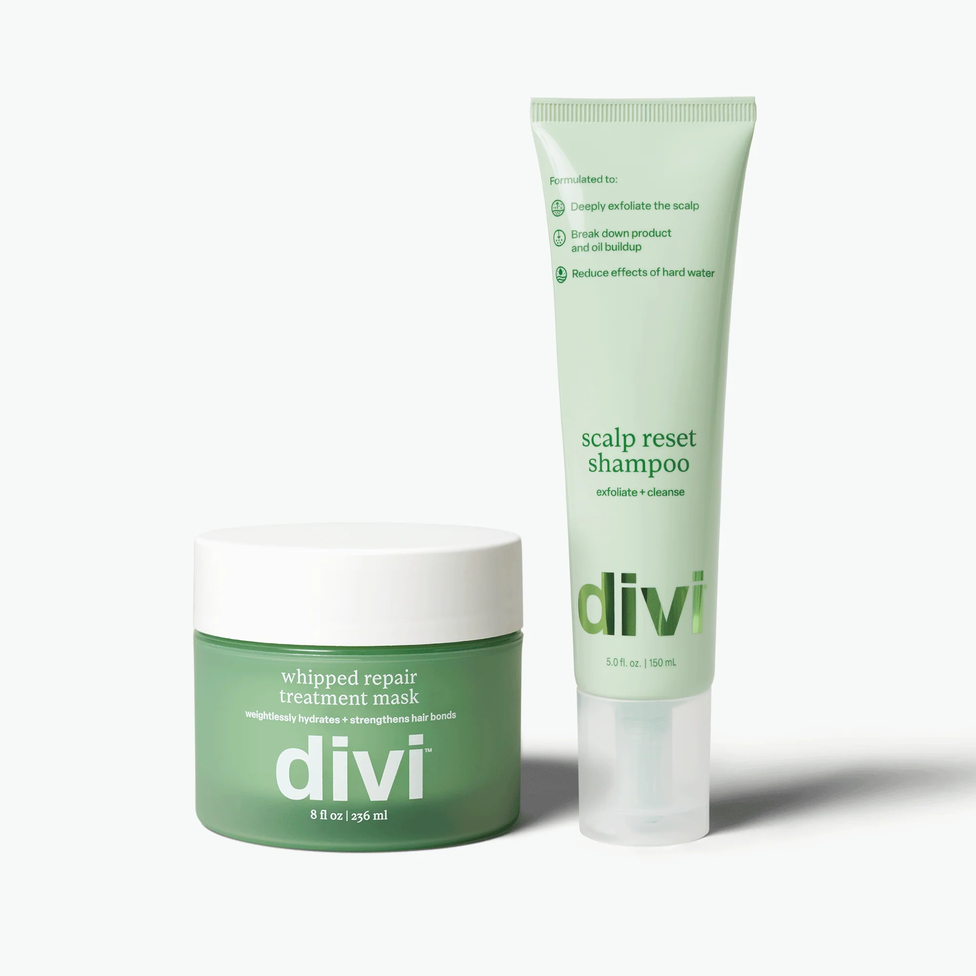 Weekly Reset Duo | Whipped Mask & Scalp Reset Shampoo | Divi Scalp & Hair Health | Divi Official LLC