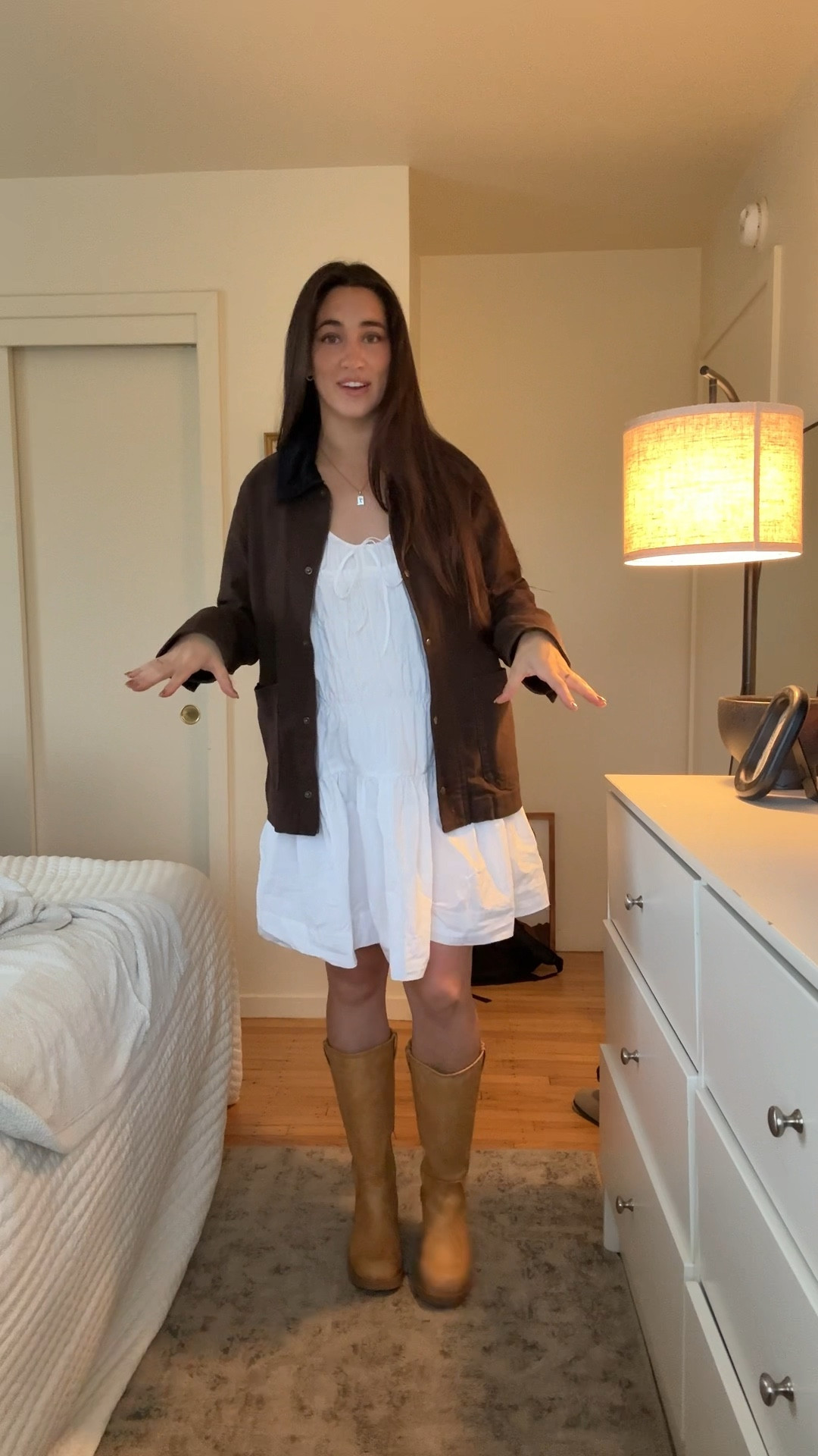 If you’re wondering if these boots are comfortable they are!! I wore them for several hours today (also I’m pregnant) and my feet still felt so good! Also, not sure if the brown old navy barn jacket is out of stock but I linked the green one!!

#LTKfindsunder50 #LTKstyletip