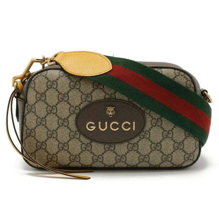 Pre-Owned GUCCI GG Small Supreme Neo Bag Shoulder Bag/Clutch in Beige PVC 476466 (Good) | Walmart (US)