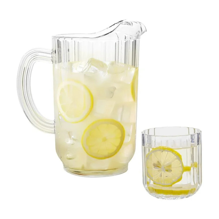 Better Homes & Gardens 12 Ounce Clear Fluted Tumbler Glass | Walmart (US)