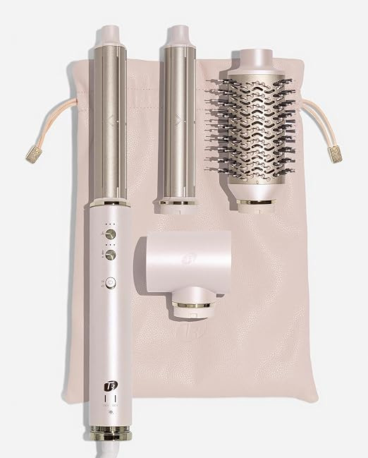T3 AIRE 360 Multi-Styler & Blowout System, Hair Dryer Brush, Oval Round Brush Air Styler Auto-Cur... | Amazon (US)