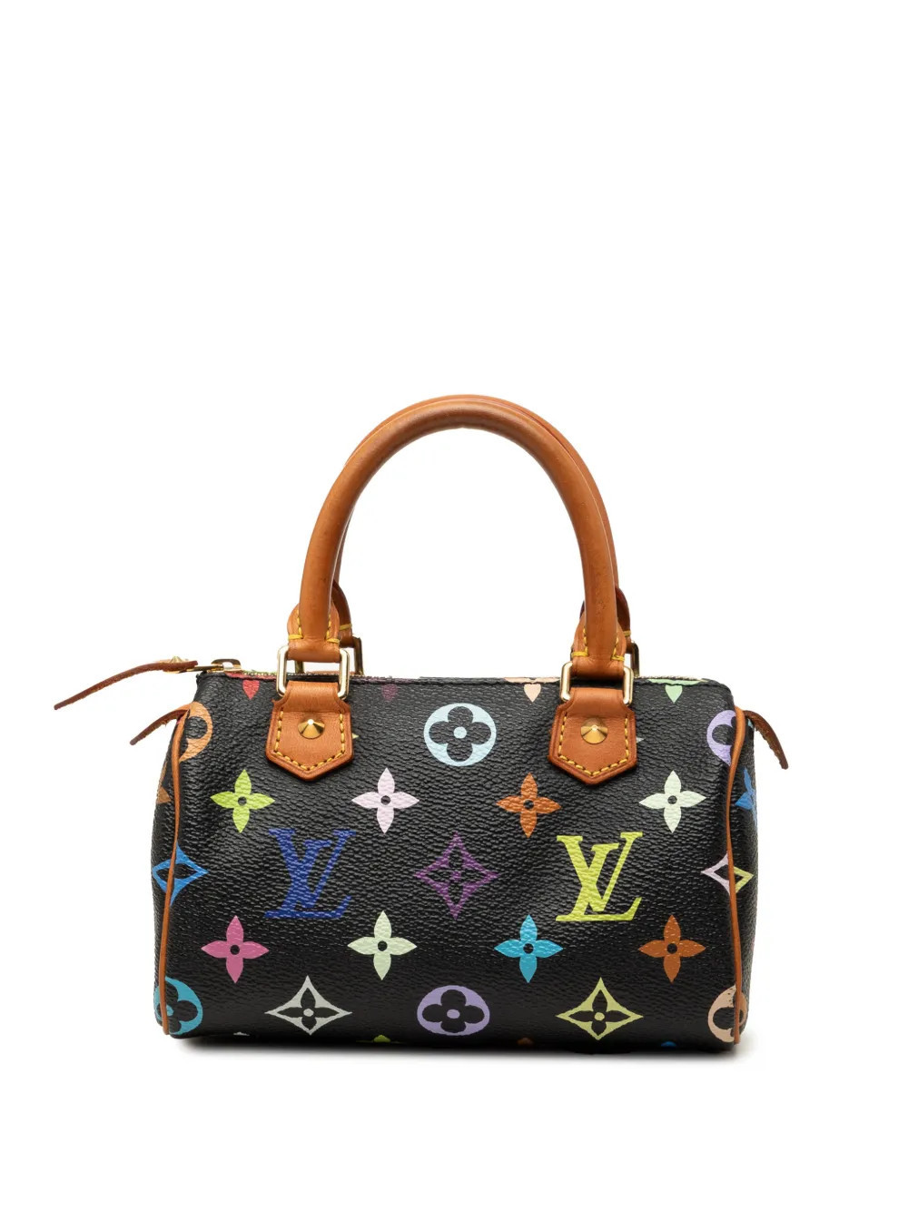 Louis Vuitton Pre-Owned 1990-2010 Monogram Multicolore Mini Speedy HL satchel - Black | Farfetch Global