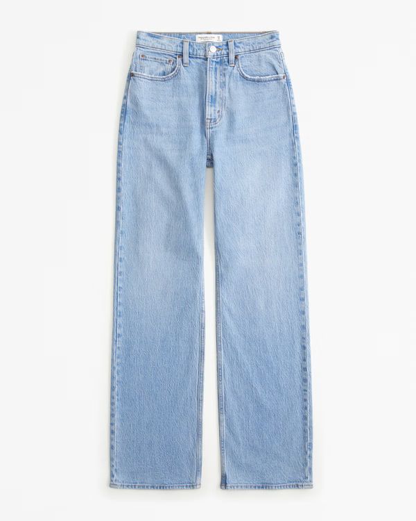 Curve Love High Rise 90s Relaxed Jean | Abercrombie & Fitch (US)