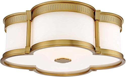 Minka Lavery 824-249-L LED Flush Mount Ceiling Lighting, 1-Light, 30 Watt, Liberty Gold (6" H x 1... | Amazon (US)