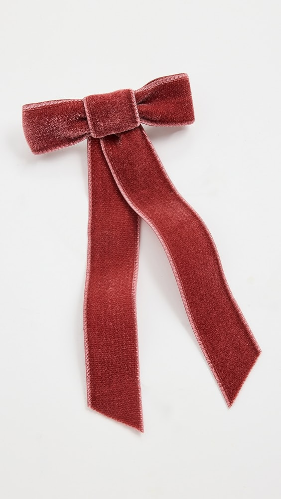 Velvet Bow Barrette | Shopbop