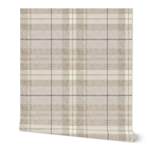 neutral fall plaid -  OG -  LAD21 | Spoonflower