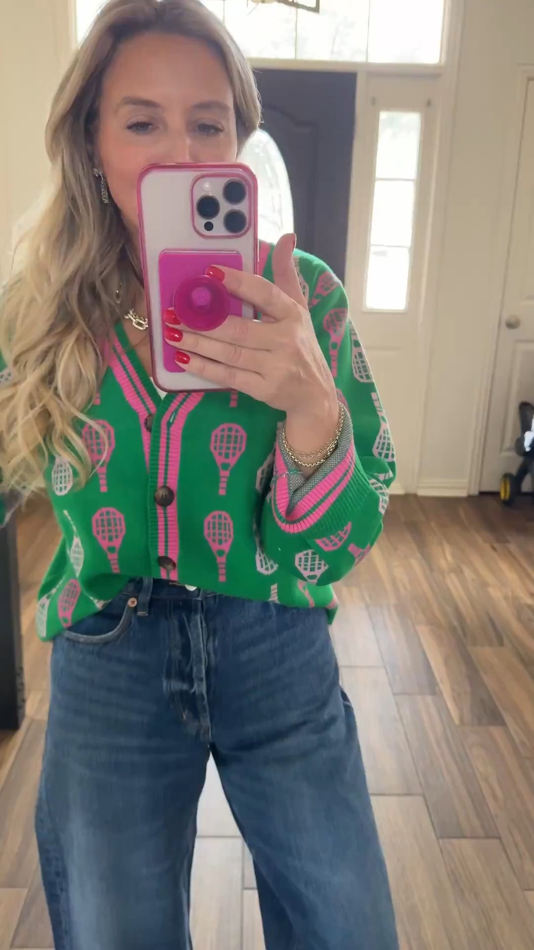 Cutest tennis sweater! Wearing xs and jeans are size 24  



#LTKSeasonal #LTKdayinmylife #LTKootd