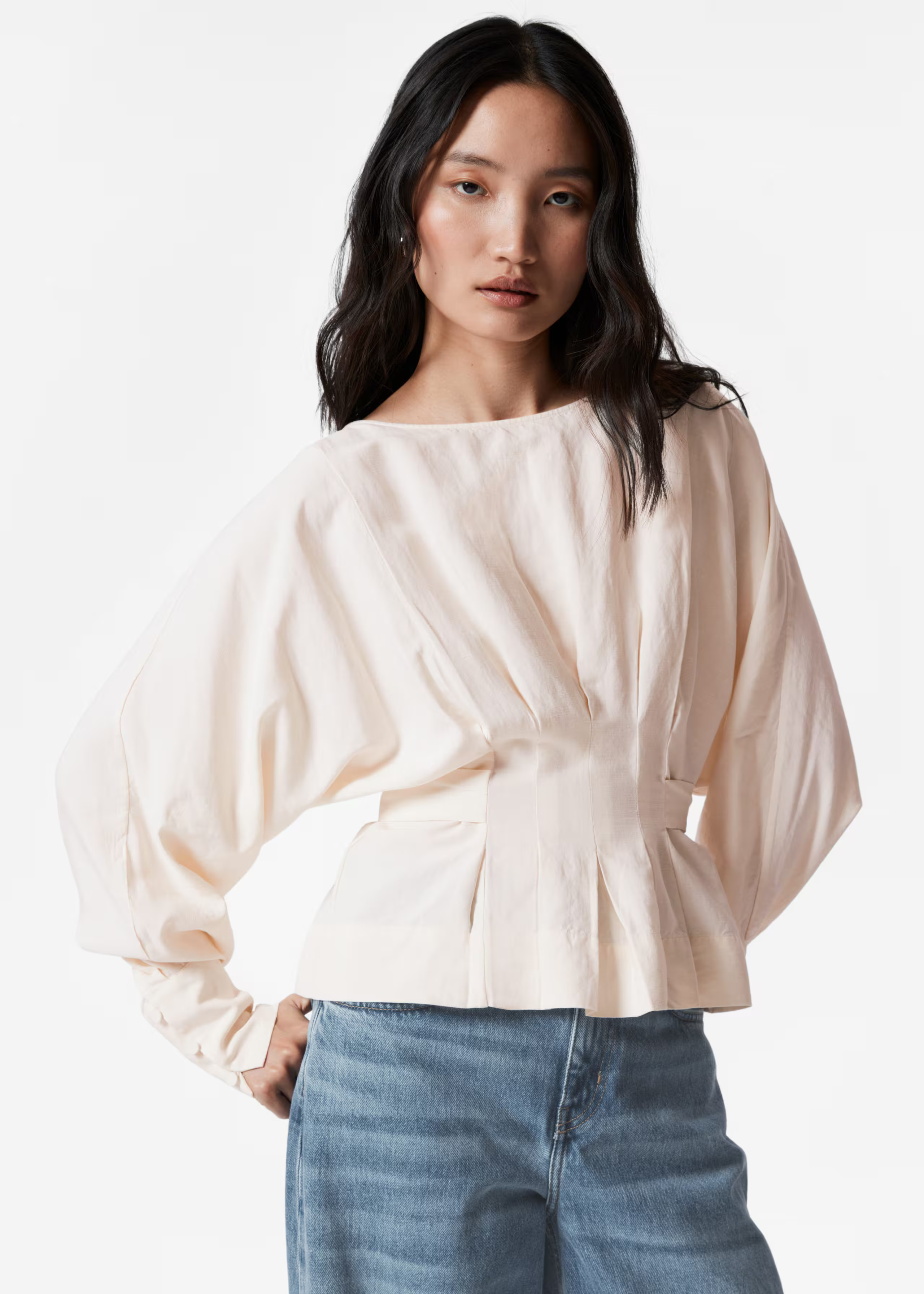 Pleated Boatneck Blouse | & Other Stories UK