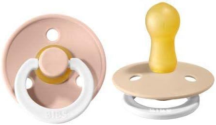 BIBS Baby Pacifier | BPA-Free Natural Rubber | Glow in The Dark | Made in Denmark | Blush & Vanil... | Amazon (US)