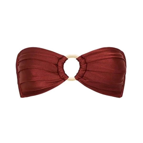 Women's Kulani Kinis Strapless Bandeau Swim Bikini Top Large Sweet Cinnamon | Scheels