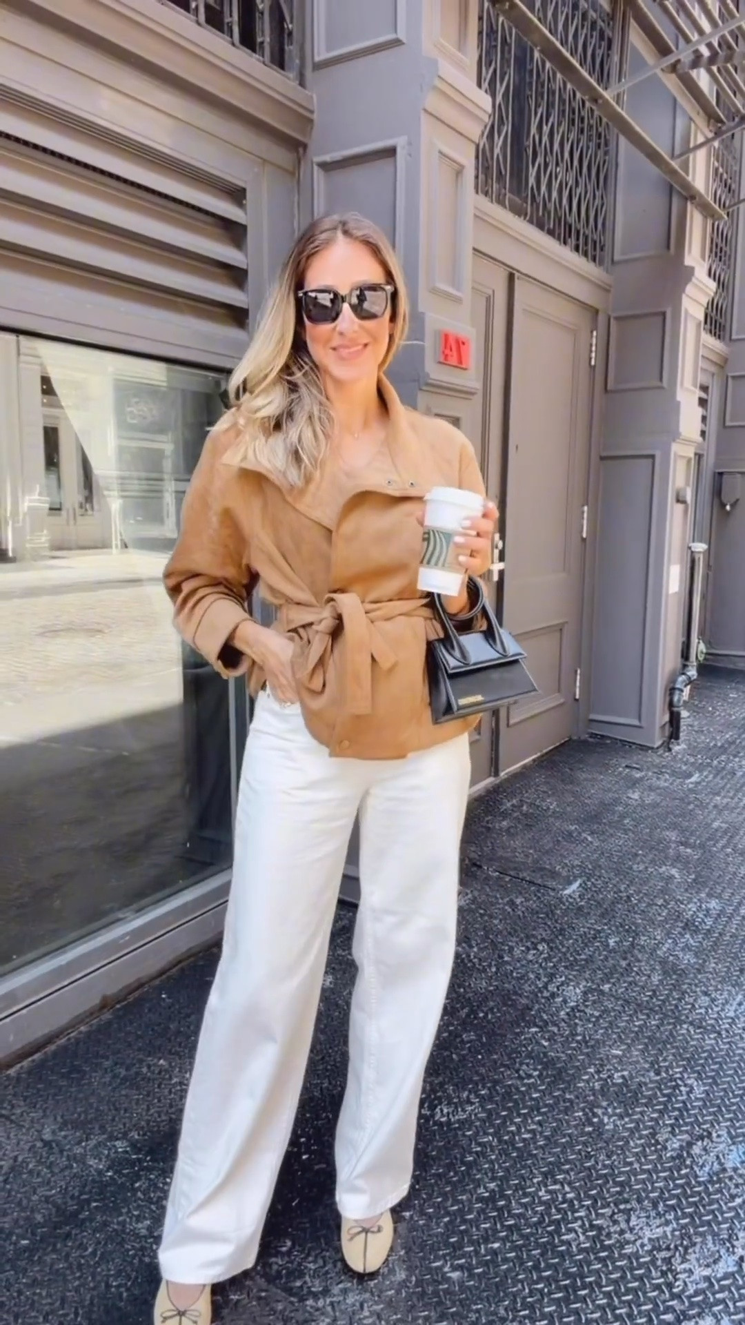 New York Fall Outfit Idea 
Can’t get over this belted suede jacket, paired with white denim and flats. Everything runs true to size I’m wearing size small and 27 on pants
Fall outfits women over 50 
Fall fashion haul

#LTKootd #LTKU #LTKOver40