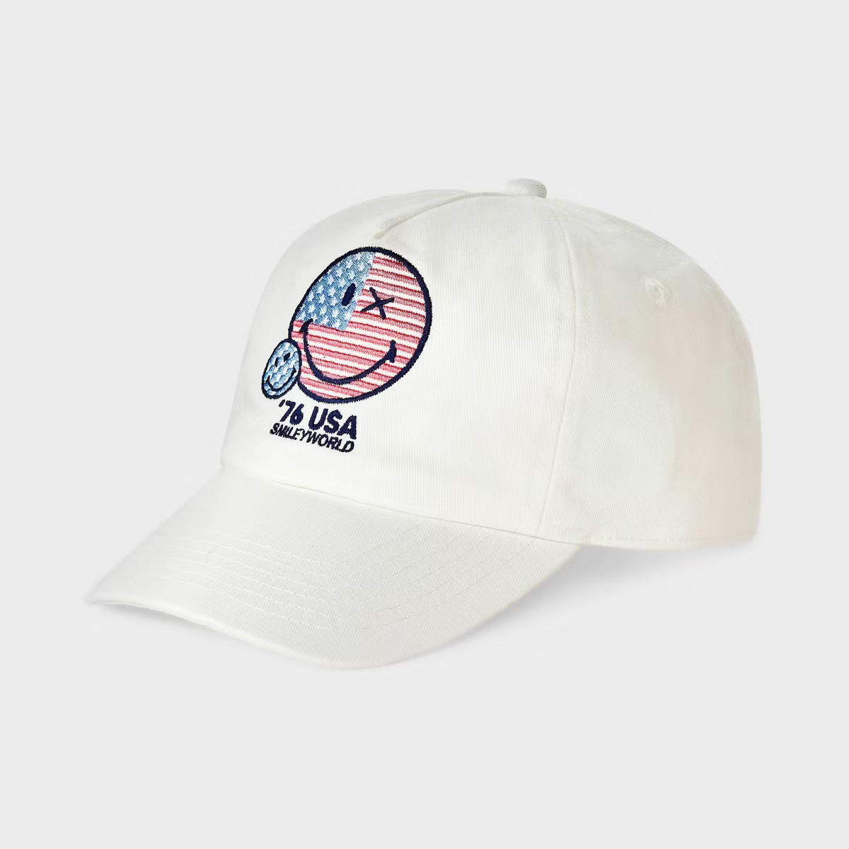 Kids' SmileyWorld 4th of July Baseball Hat - Off-White | Target