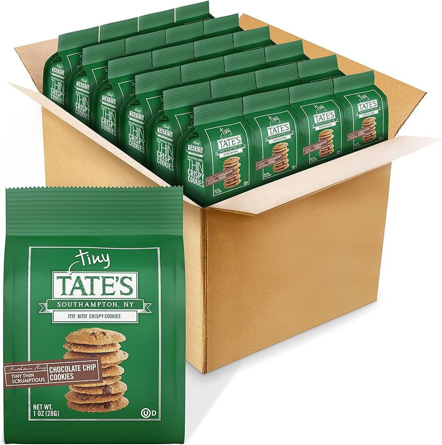 Tate's Bake Shop Tiny Chocolate Chip Cookies, 1 ounce (Pack of 24) | Amazon (US)