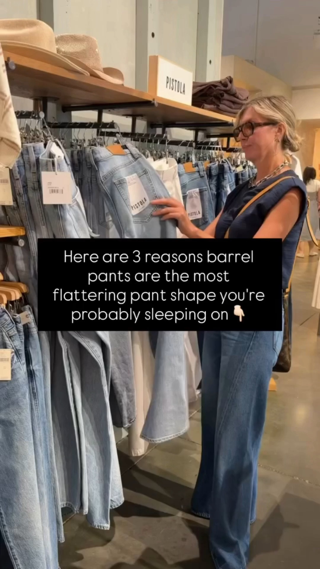 Here are 3 reasons barrel pants are the most flattering pant shape you’re probably sleeping on 👇

✨They’re designed to flatter curves, not fight them. The wider hip and tapered ankle create an hourglass silhouette naturally — no tucking, no belting, no overthinking. The shape does the work for you.

✨ They make simple tops look intentional. A basic tee or tank suddenly looks styled when it’s paired with a more interesting pant shape. You don’t need a statement top when your pants are already doing the talking.

✨ They’re more versatile than they look. Dress them up with kitten heels and a blazer, keep them casual with a draped layer and mesh flats, or tuck in a fitted tee for a polished everyday look. One pant, endless outfits.