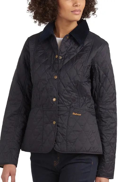 Barbour Women's Summer Liddesdale Quilted Jacket in Navy/Pearl at Nordstrom, Size 6 Us | Nordstrom