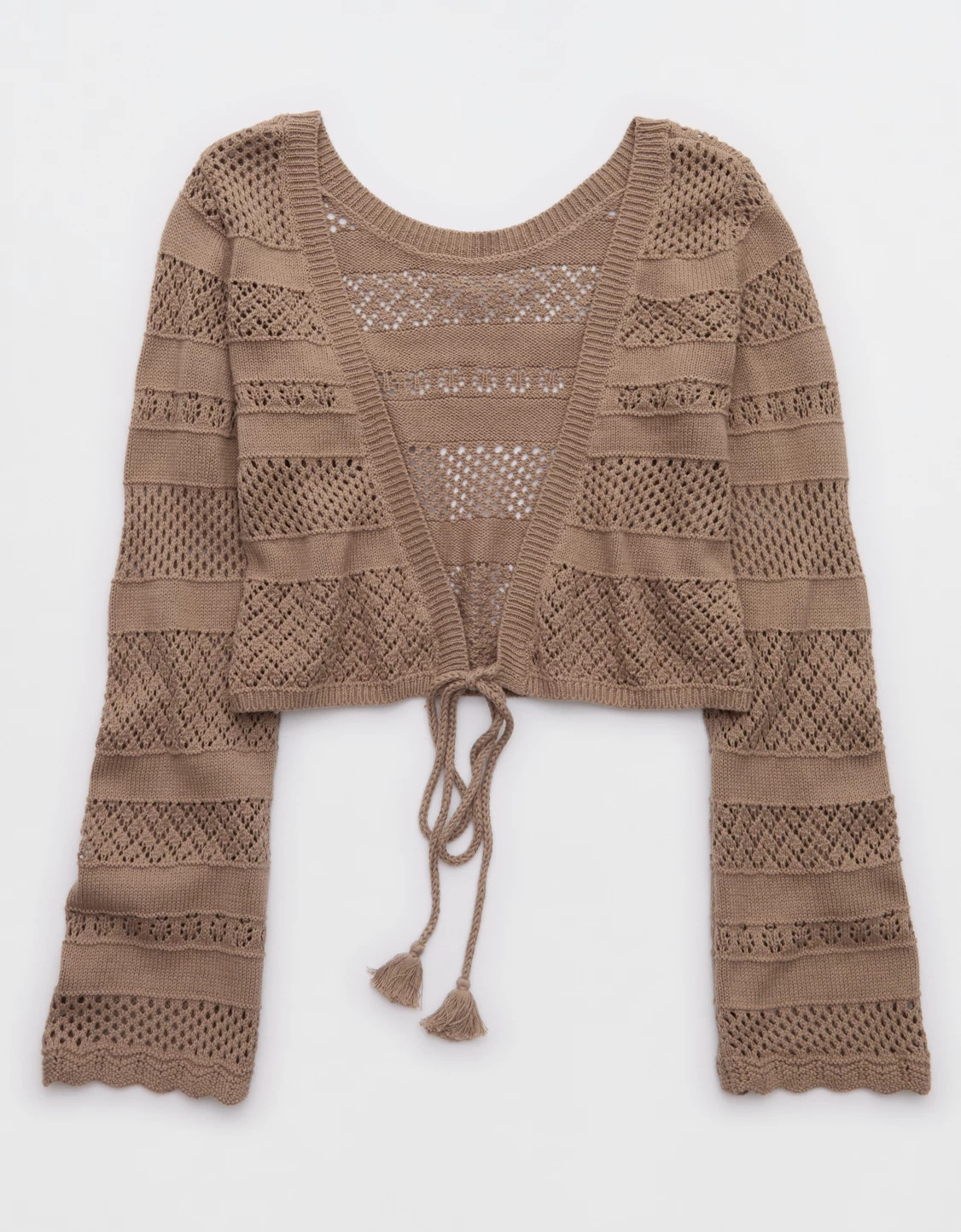 Aerie Reversible Crochet Wrap Sweater | American Eagle Outfitters (US & CA)