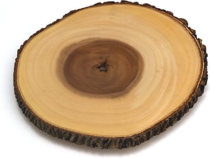 Lipper International Acacia Tree Bark Footed Server for Cheese, Crackers, and Hors D'oeuvres, Lar... | Amazon (US)