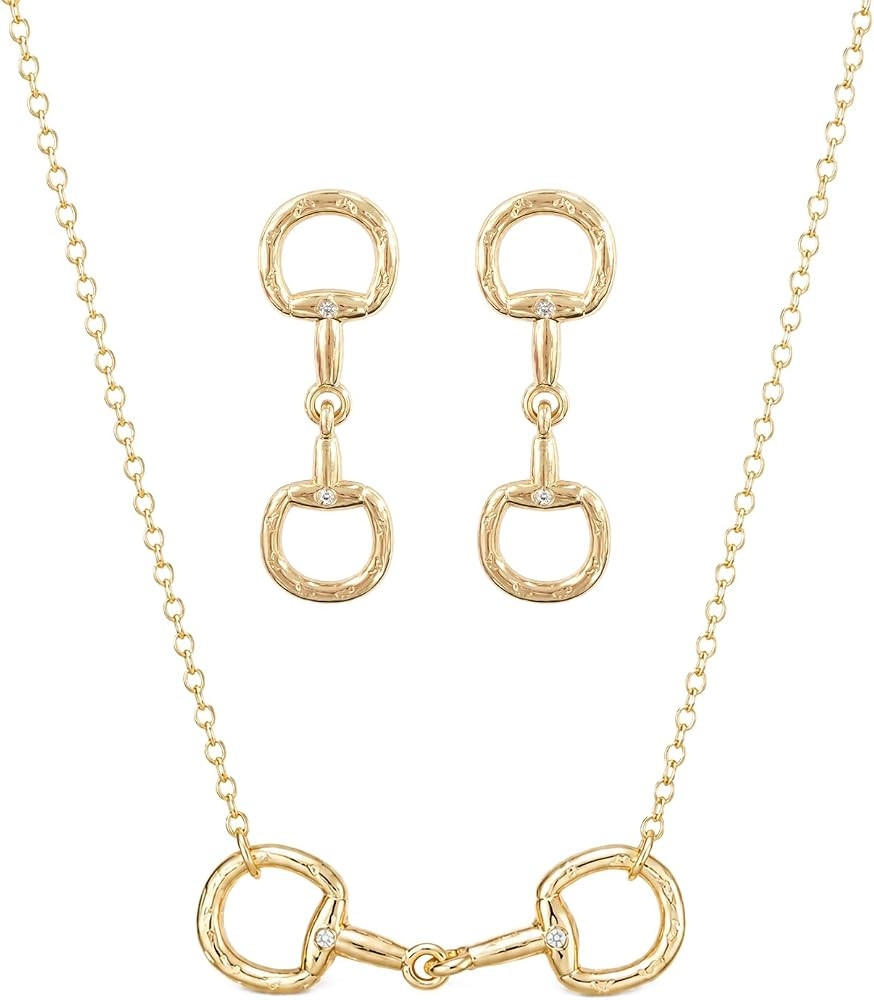 TOPACC Western Jewelry Set for Women Cowgirl Western Necklace with Earrings | Amazon (US)