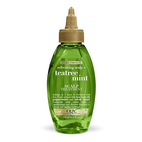 OGX Extra Strength Refreshing + Invigorating Teatree Mint Dry Scalp Treatment with Witch Hazel As... | Amazon (US)