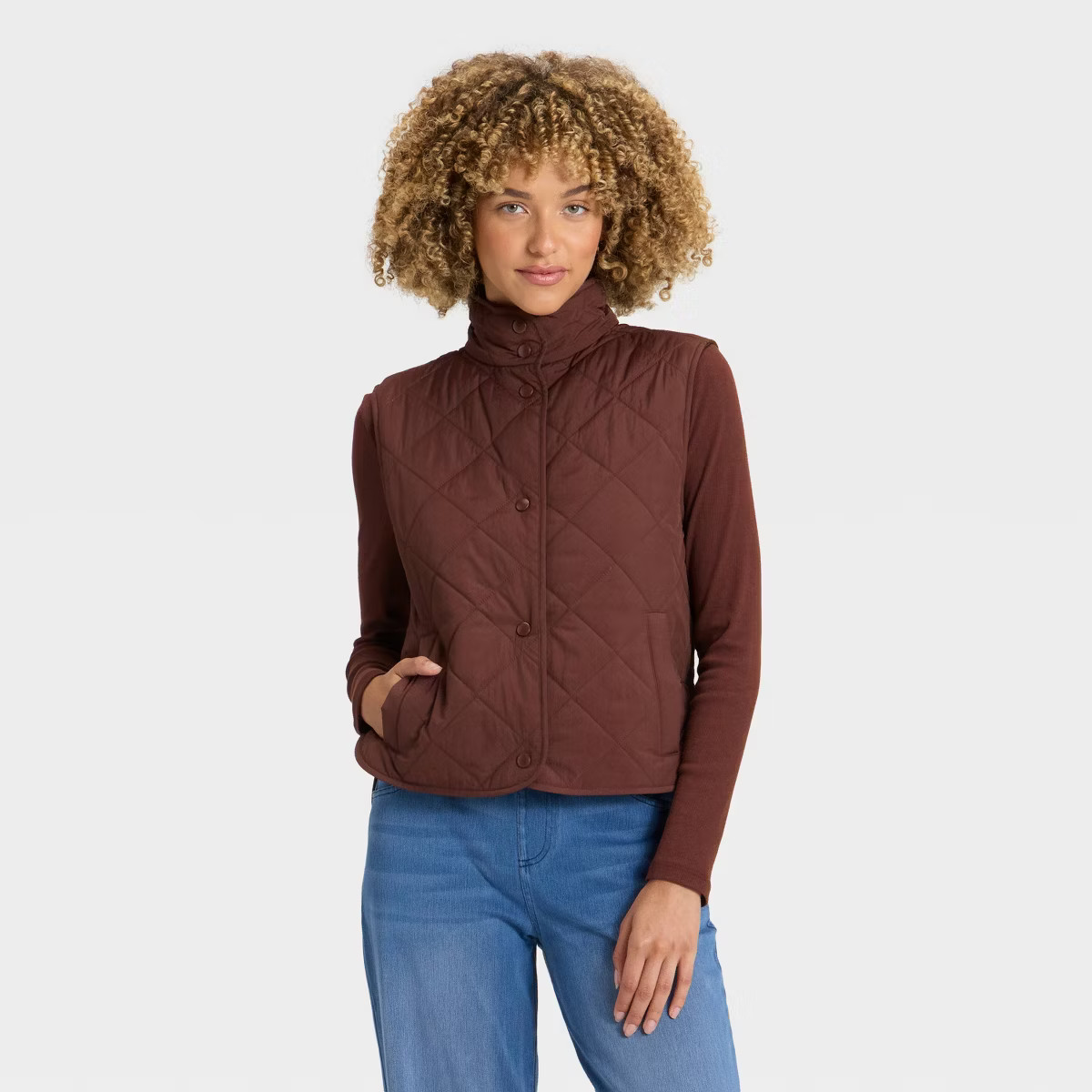Women's Quilted Vest - A New Day™ | Target